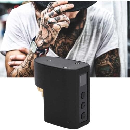 Wireless Tattoo Power Supply Fast Charging LCD Display Large Capacity Tattoo Machine Battery Connection Tattoo Machine Accessory
