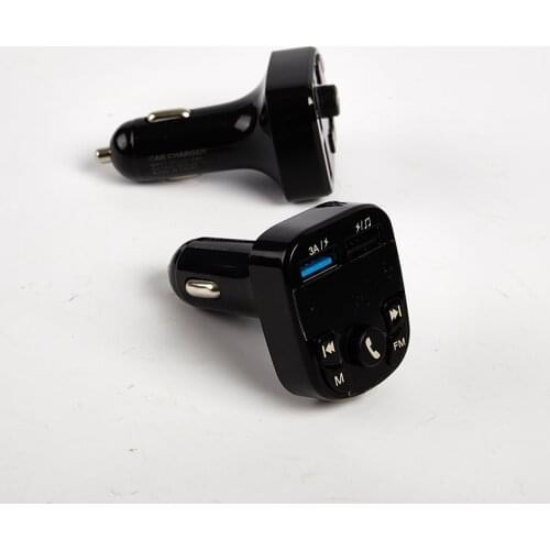 Bluetooth-compatible Version 5.0 FM Transmitter Car Player Kit Card Car Charger