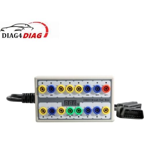 Professional OBDII OBD2 Breakout Box Auto Car Diagnostic Tool Car Protocol Detector Car Monitor OBD2 Interface