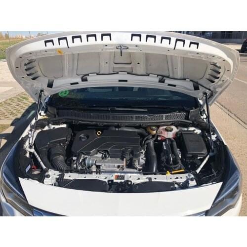 For Opel Astra K 2015-2019 Sedan Front Hood Bonnet Gas Struts Carbon Fiber Lift Support Shock Damper