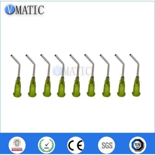 Free Shipping 45 Degree Bent 14G 1 Inch Bent Blunt Tip Syringe Dispensing Needle