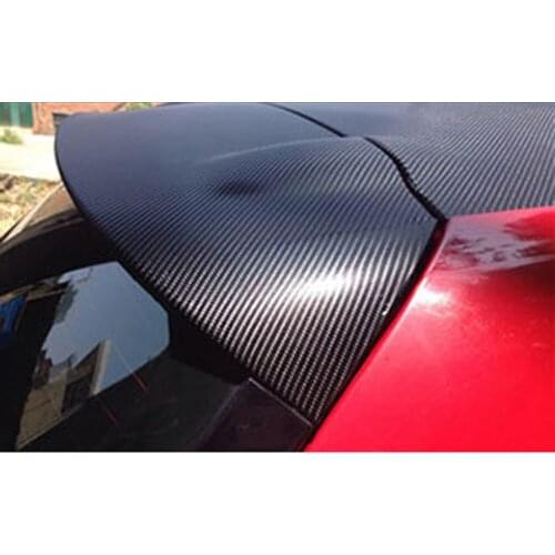 Car Body Film Glossy 4D Carbon Fiber PVC Interior & Exterior Styling Color Change Car Stickers Gray Silver Black car decals 2PIC