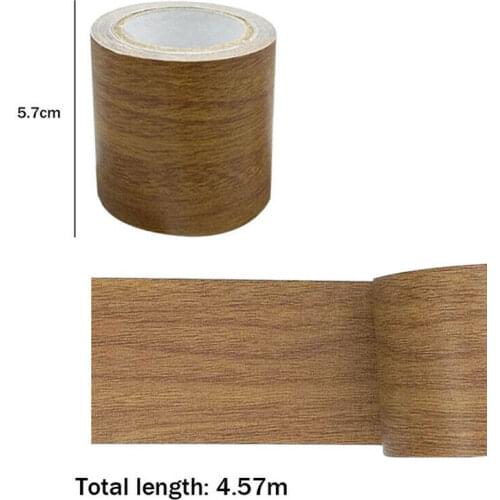 1Roll High Adhesive Repair Tape Waterproof Anti-mold Kitchen Cabinets Shelf Wardrobe Door Wood Grain Repair Adhensive Duct Tape