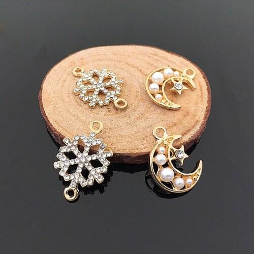 Metal Rhinestone Buttons For Hair Flower Center charm Wedding Embellishment Scrapbook Crafts DIY Decorative Accessories