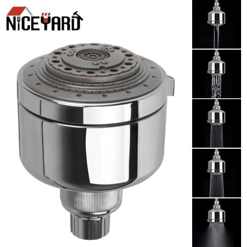 NICEYARD Full Function Shower Head Multifunction Pressurized Water-saving Rotating Top Sprinkler Bathroom Accessories