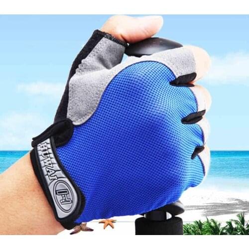 Outdoor Sports Half Finger GEL Gloves Men Women Gym Fitness Weight Lifting Workout Jogging Running Exercise Training Fingerless