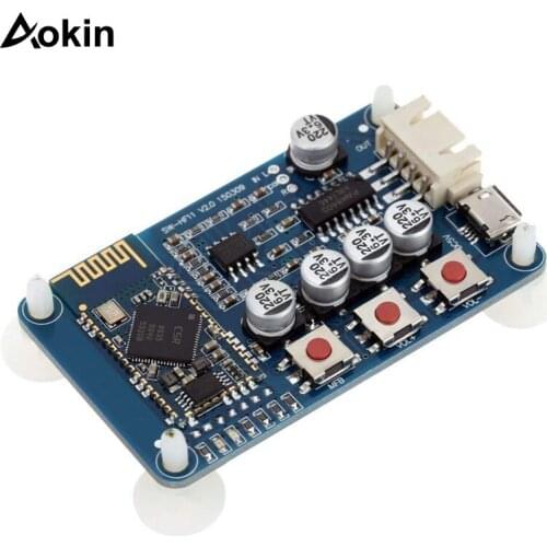 CSR8635 PAM8403 Stereo Amplifier Module Bluetooth 4.0 HF11 Digital Audio Receiver Board 5V Mini USB Automatic Connection