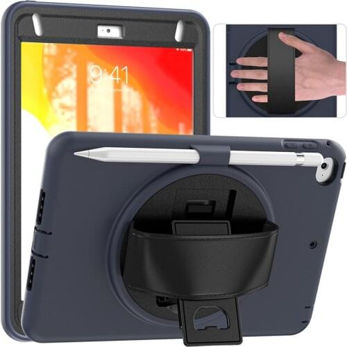 Full Body Protective Shockproof Cover for iPad Mini Silicone Case 2019 Mini 4 Kids Durable Cover with Hand Strap+Pen