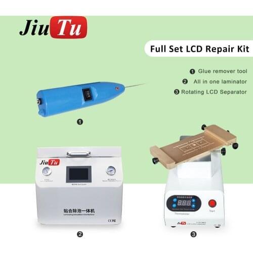 Full Set Of Phone Repair Machine LCD Separator + 3 In 1 OCA/Polarizer Laminating + Glue Remover + Jiutu Mini Laminator