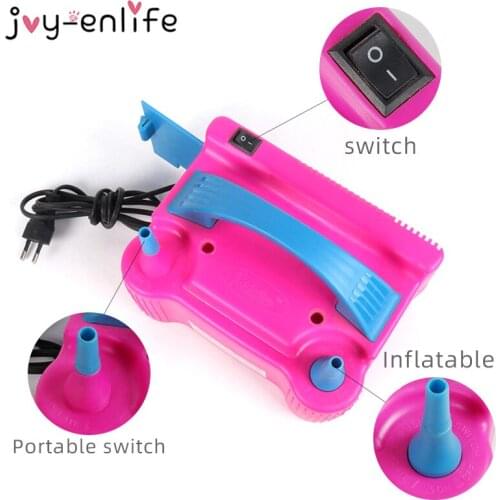 Portable High Voltage Double Hole AC EU Inflatable Electric Pump Balloon Air Balloon Pump Inflator Pump Portable Air Blower