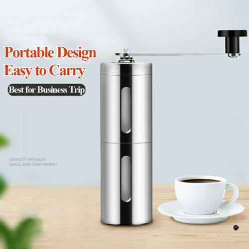 Manual Coffee Grinder Coffee Maker Ceramics Core 304 Stainless Steel Hand Burr Mill Grinder Ceramic Corn Coffee Grinding Machine