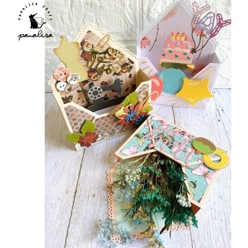 Panalisacraft Envelope Box Metal Cutting Dies Stencils for DIY Scrapbooking/photo album Decorative Embossing DIY Paper Cards
