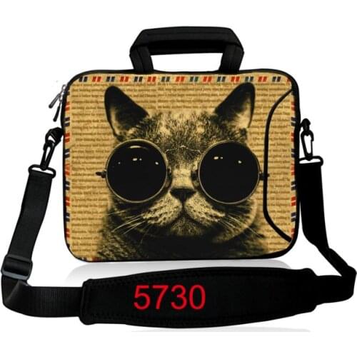 Sunglasses Cat Laptop Bag 13.3 15.6 14 Notebook Bag Sleeve For Macbook Air Pro 13 15 Computer Shoulder Handbag Briefcase Bag