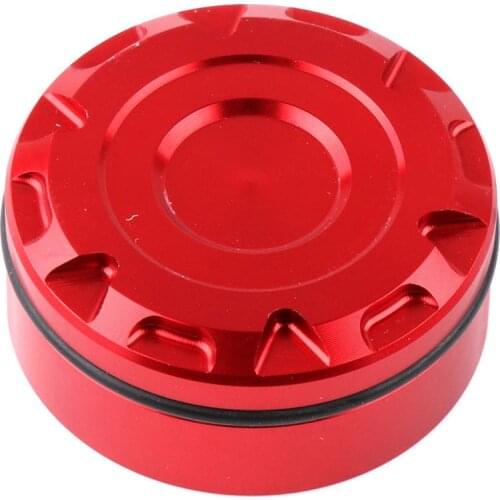 Universal Motorcycle Rear Brake Fluid Reservoir Cap Cover Oil Cup For Honda Suzuki Kawasaki BMW Triumph Ducati etc CNC Al