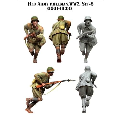 1/35 Resin Figure Model Kit WWII RED ARMY RIFLEMAN Unassambled Unpainted