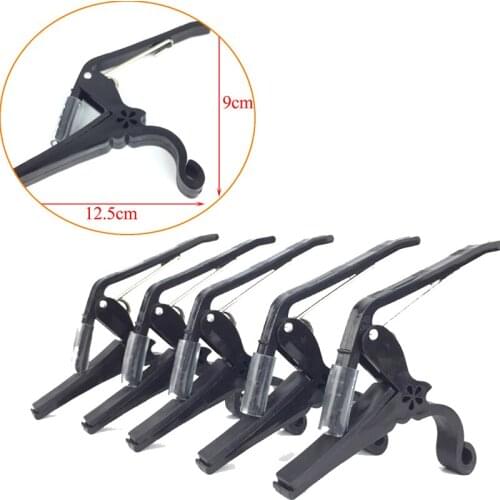 1Pc Black Quick Change Tune Clamp Key Trigger Capo For Acoustic Electric Guitar Halls