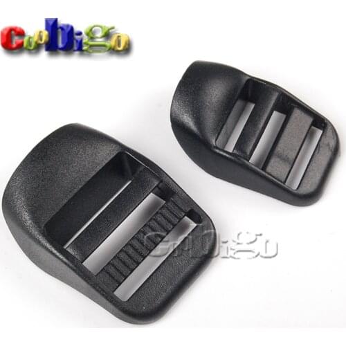 10pcs Ladder Lock Slider Plastic Adjustable Buckles 1" & 3/4" for Tactical Backpack Straps Bag Webbing Parts Accessories