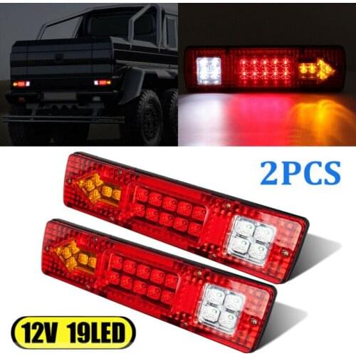 Red Tail Lights Stop Trailer Turn Signal Universal Waterproof 5A Camper