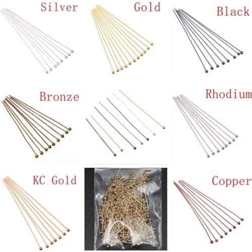 200pcs/lot Ball Head Pins For Diy Jewelry Making Head pins Findings