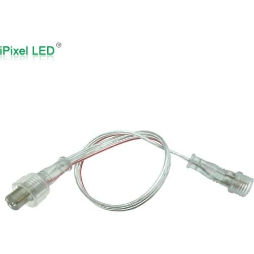 3Pin waterproof extension link cable, male and female connector on each end, 20AWG, customized wire length