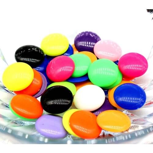 500pcs bulk Vintage Cabochons Acrylic half round dome 18mm mix colors