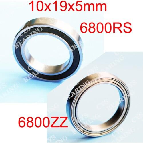 6800RS 10x19x5Mm 6800-2RS 6800ZZ Deep Groove Ball Bearings