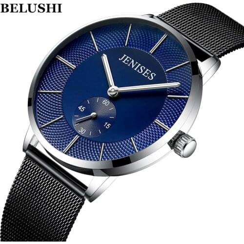 BELUSHI Top Brand Luxury Men Watches Military Quartz Wristwatches Fashion Relogio Masculino Famous Sports Dress Mens Watch Clock