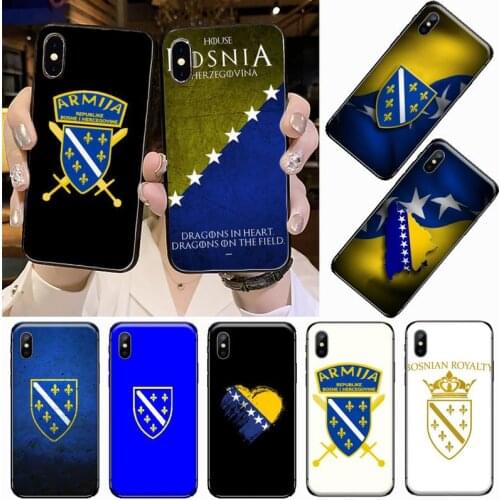 Bosnia and Herzegovina flag Phone Case for iPhone 11 12 pro XS MAX 8 7 6 6S Plus X 2020 XR Mini