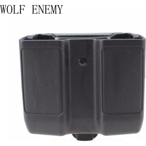 Double Stack Magazine Pouch Case Universal Pistol Mag Box for Colt 1911, Beretta M92 M9 , Sig P226, HK USP ,Glock 17 19