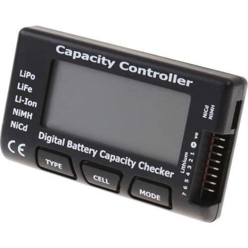 Digital Battery Capacity voltage Checker tester meter RC CellMeter 7 for LiPo LiFe Li-ion NiMH Nicd