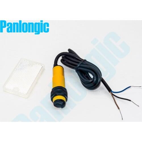 Panlongic M18 E3F-R2P1 Feedback Reflection Type DC 10-30V PNP NO Normally Open Photoelectric Sensor Switch Free Shipping