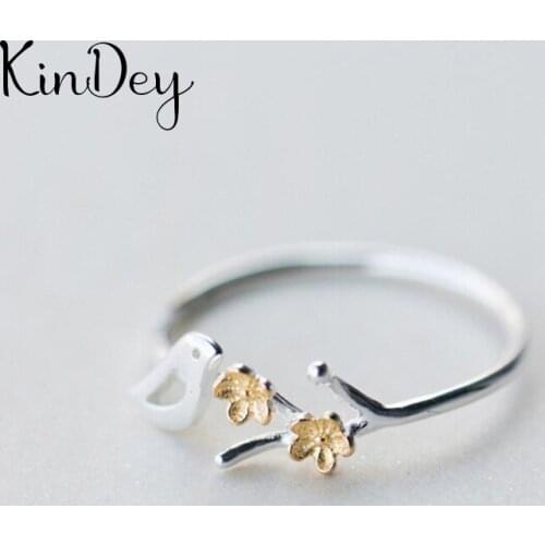 Kindey New Trendy Silver Color Bird Rings For Women Wedding Men Jewelry Finger Rings Wholesale