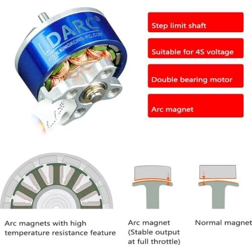 LDARC XT1305-3600KV 2-4S Brushless Motor for LDARC HD140 / ET125 4S FPV Racing Drone Quadcopter Accessories