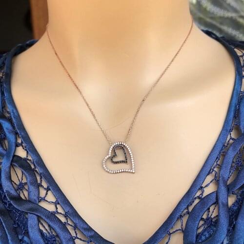 Love Your Heart 925 Sterling Silver Necklace Women Girls Gift Jewelry Accessories Fashion Handmade Elegant Chain