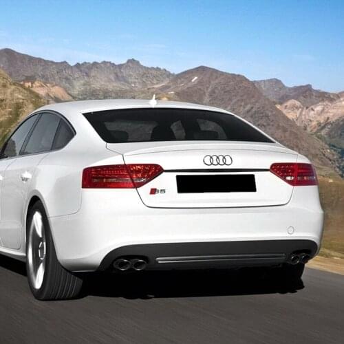 MONTFORD Fit For Audi A5 4Door 2009-2017 ABS Plastic Unpainted Primer Color Rear Roof Wing Spoiler High-quality ABS spoiler