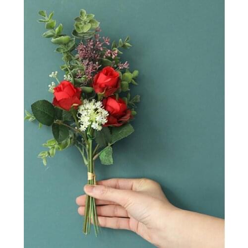 New Artificial Shrubs Creative Decorative Artificial Plant Ferns Simulation Plant Plastic Flower Fern Wall Material Accessories