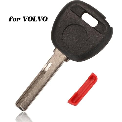Jingyuqin Original Transponder With Red Plug Key shell For Volvo S40 V40 S60 S80 XC70 No Chips Key Case Replacement