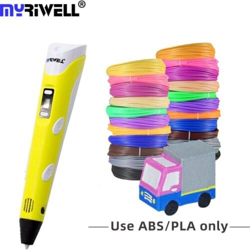 Myriwell PLA filament easy for beginners PLA filamen 3d printing pen 3D pen kids creative toys one press load speed adjustable