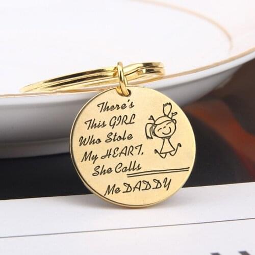 For Daughters Gifts Sweet Birthday Gifts Personalized Carving: Theres This Girl Who Stole My Heart She Calls Me Daddy