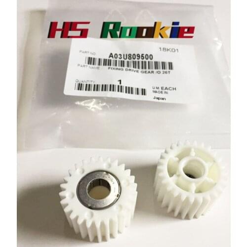 6PCS 22T Fuser Drive Gear A03U809311+A03U809300 for Konica Minolta Bizhub c6501 c5500 c5501 c6000 7000 6500