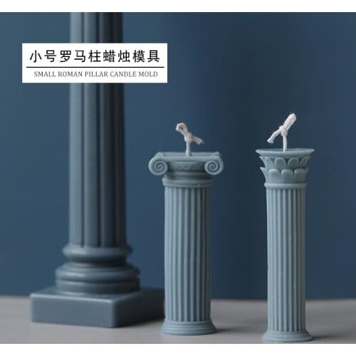 Trumpet Roman candle mold European simple wind home decoration aromatherapy candle DIY mold plaster mold