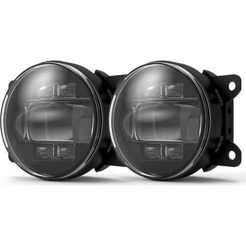 LED Fog Light Universal Fit Most Vehicles Driving Light w/ DRL Turn Signal