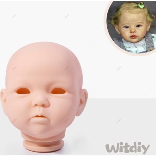 Witdiy Raven 52CM Reborn baby doll kit Unpainted reborn kit Lifelike kit Reborn doll kit blank parts