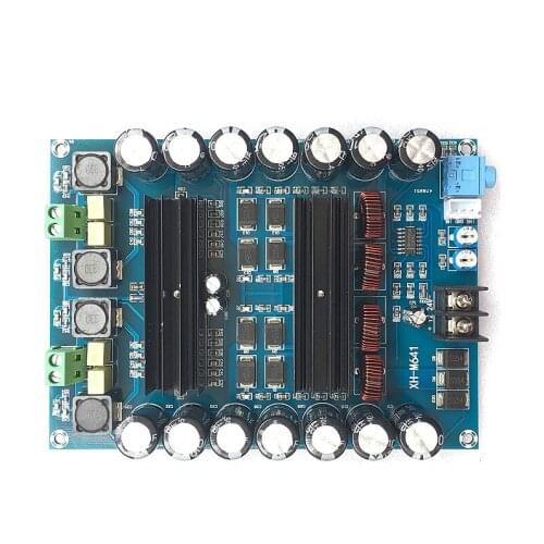 XH-M641 dual-channel battery high-power amplifier board TPA3116D2 car amplifier DC12V150W