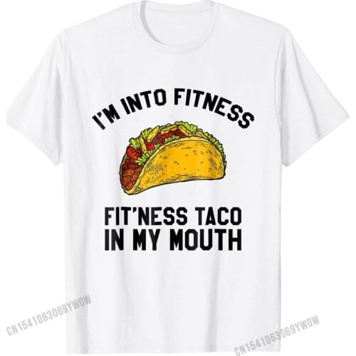 Mens Fitness Taco Funny Mexican Gym T-Shirt for Taco Lovers Funny Leisure Tops T Shirt Cotton Tshirts for Men Group