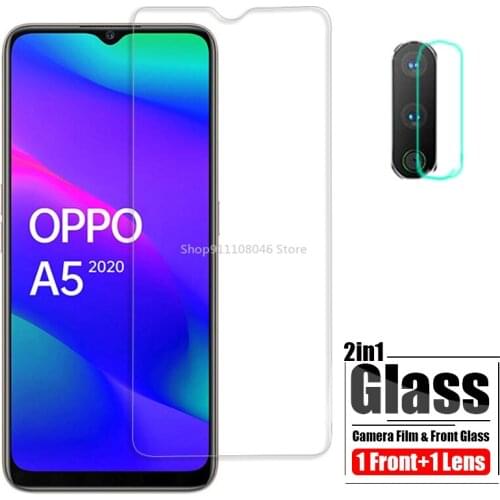 HD Protection Glass For OPPO A5 A9 2020 Front Screen Protector On For OPPO A5 2020 Tempered Glass Camera Lens Protective Film