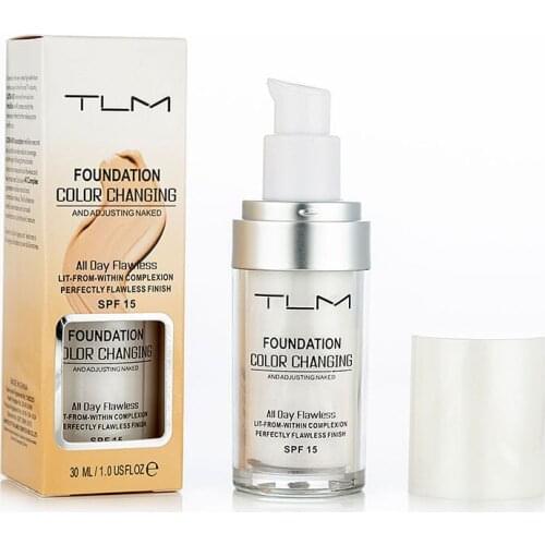30ML Color Changing Foundation Makeup Base Liquid Cover Concealer Longlasting Makeup Sombras Skin Care Foundation