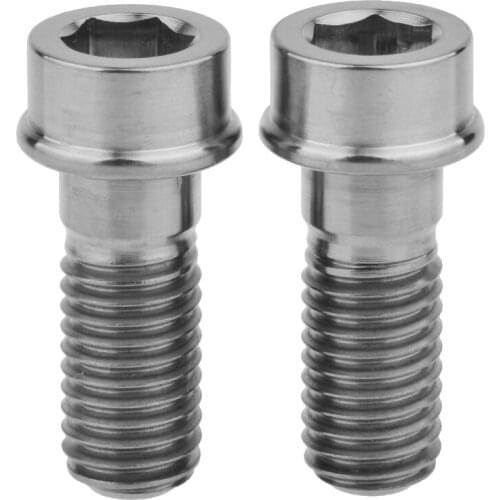 Catdogbear 2 Pcs M10 x 25mm 1.25/1.5 Pitch Titanium Ti Screw Bolt Thread Screw Motorcycle Bolts for Bike Brake Cycling Bolt