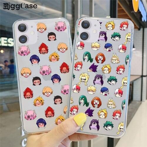 Anime My Hero Deku Bakugou Boku No Hero Academia Phone Case for Iphone 12 11 Pro 8 7 6 6S Plus X XS MAX XR SE 2020 Fundas Coque