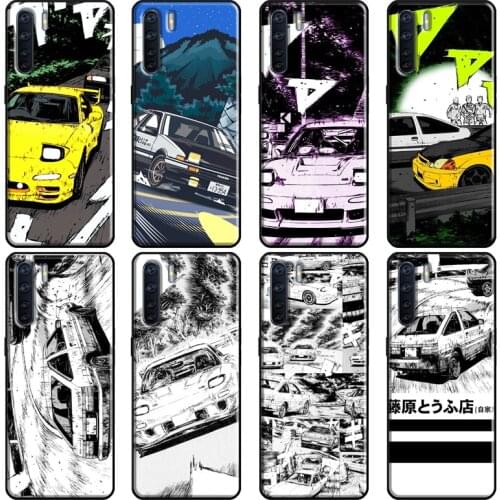 Initial D Mountain Drift Racing Soft For OPPO F5 F7 A52 A72 A1K A5S A15 A83 A91 A31 A53 A9 A5 2020 Reno 4 Pro 2Z Cover